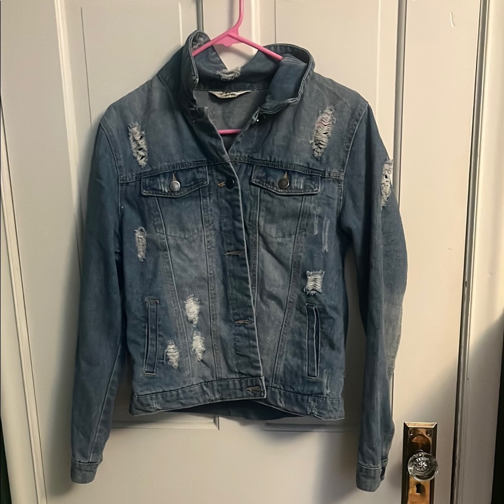Distressed Denim Jacket